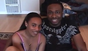 Hawt black couple bonks on homemade movie