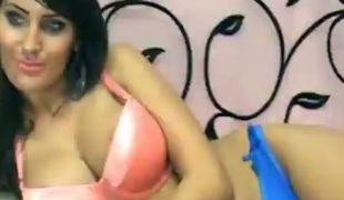 Breasty hoe fingering her love tunnel and asshole in provocative homemade sex tape