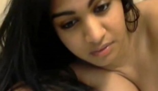 Cute indian sexy chubby beauty plays with herself