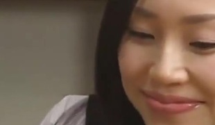 Giantess asian girl give cook jerking and blowjob (bizarre)